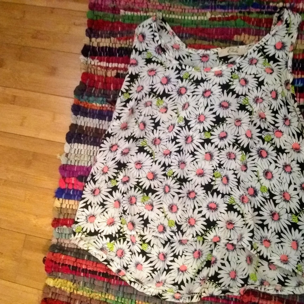 Cute Summer Racerback Daisy Neon Tank